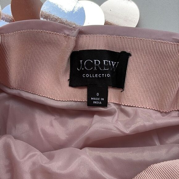 J Crew Collection circle-sequin mini skirt Womens Size 0 Peachy Pink - Picture 8 of 9